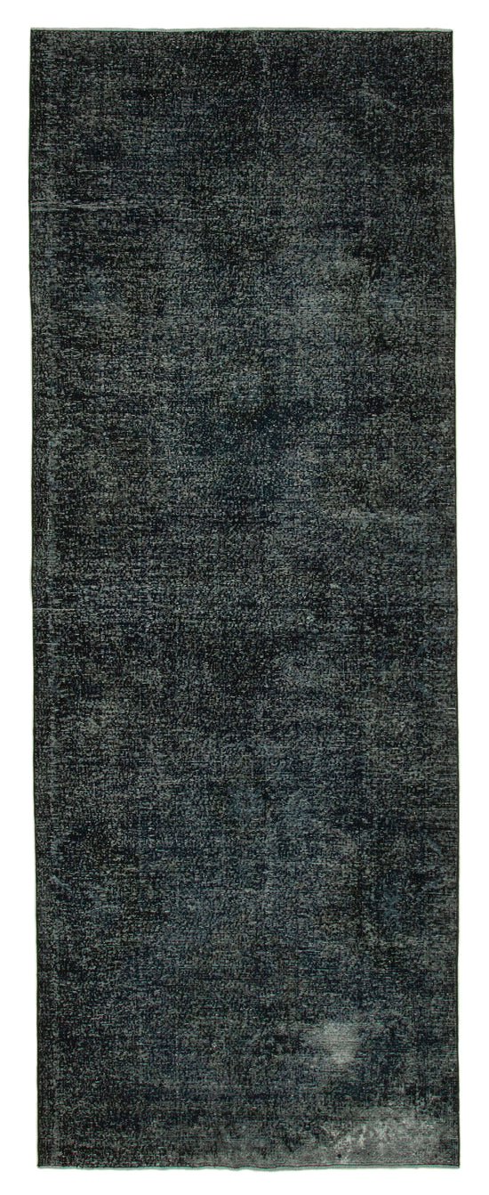 5x13 Black Turkish Over Dyed Runner Rug - 24224