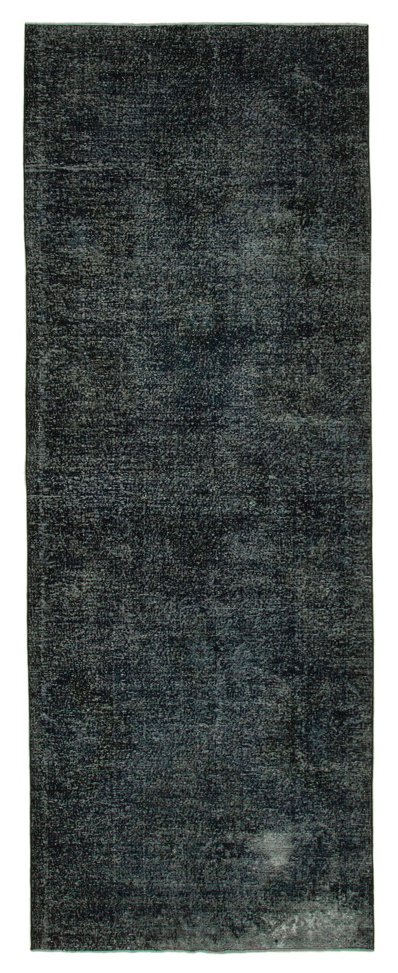 5x13 Black Turkish Over Dyed Runner Rug - 24224