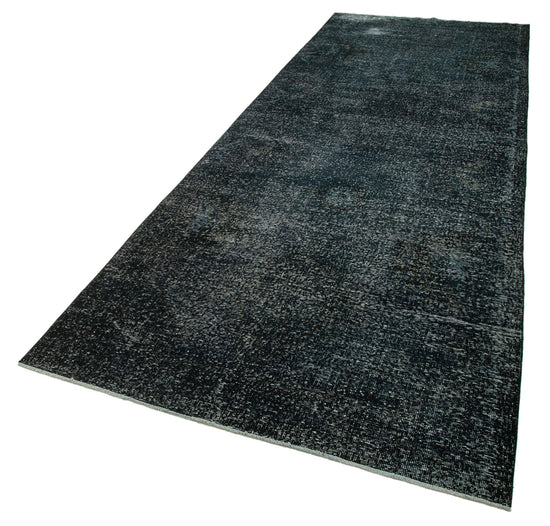 5x13 Black Turkish Over Dyed Runner Rug - 24224
