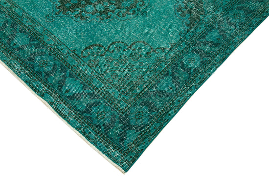 5x13 Turquoise Turkish Over Dyed Runner Rug - 24225