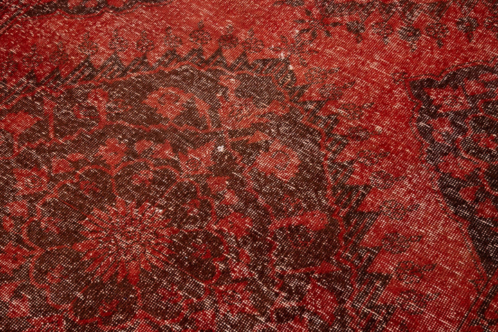 5x13 Red Turkish Over Dyed Runner Rug - 24227