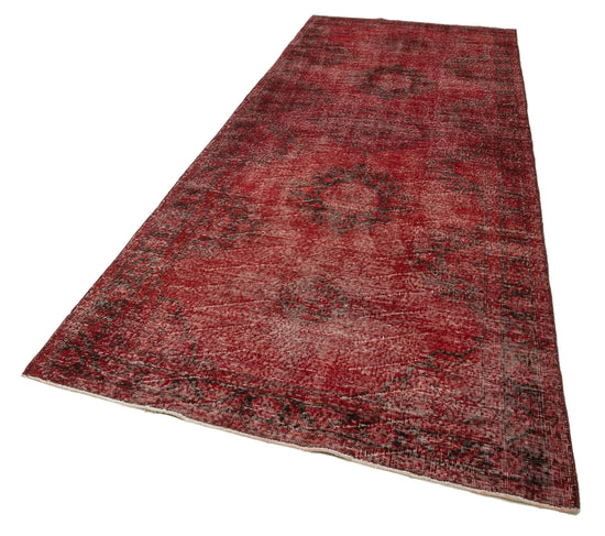 5x13 Red Turkish Over Dyed Runner Rug - 24228