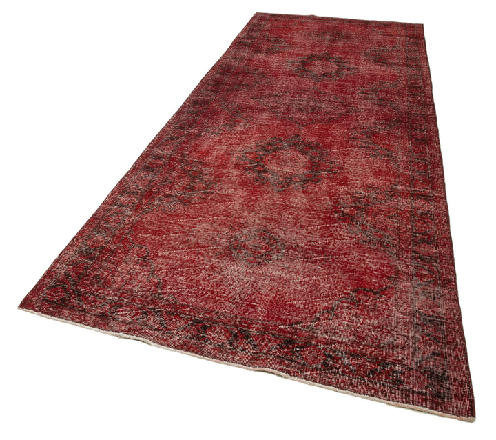5x13 Red Turkish Over Dyed Runner Rug - 24228