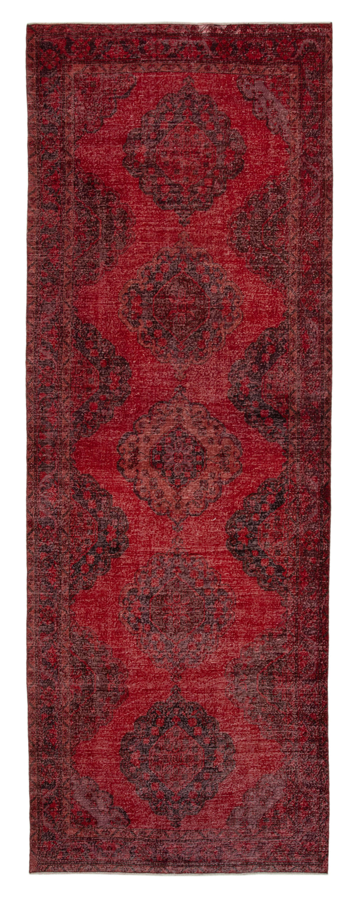 5x14 Red Turkish Over Dyed Runner Rug - 24231