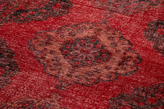 5x14 Red Turkish Over Dyed Runner Rug - 24231