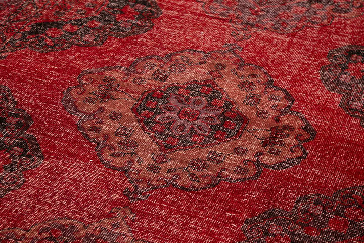 5x14 Red Turkish Over Dyed Runner Rug - 24231