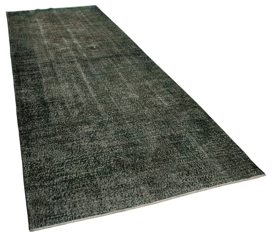 5x13 Black Turkish Over Dyed Runner Rug - 24232