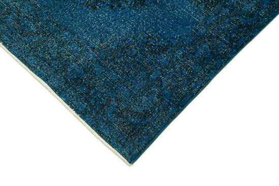 5x13 Turquoise Turkish Over Dyed Runner Rug - 24236