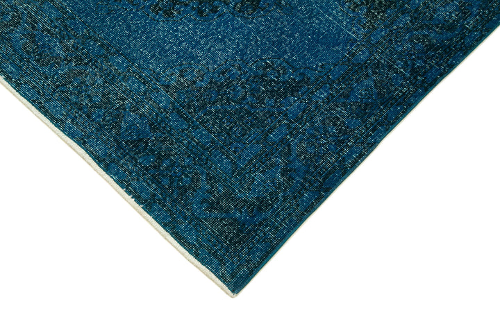 5x13 Turquoise Turkish Over Dyed Runner Rug - 24236