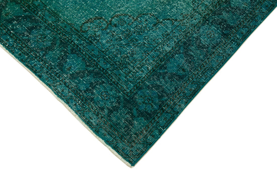 5x13 Turquoise Turkish Over Dyed Runner Rug - 24237