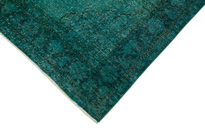 5x13 Turquoise Turkish Over Dyed Runner Rug - 24237