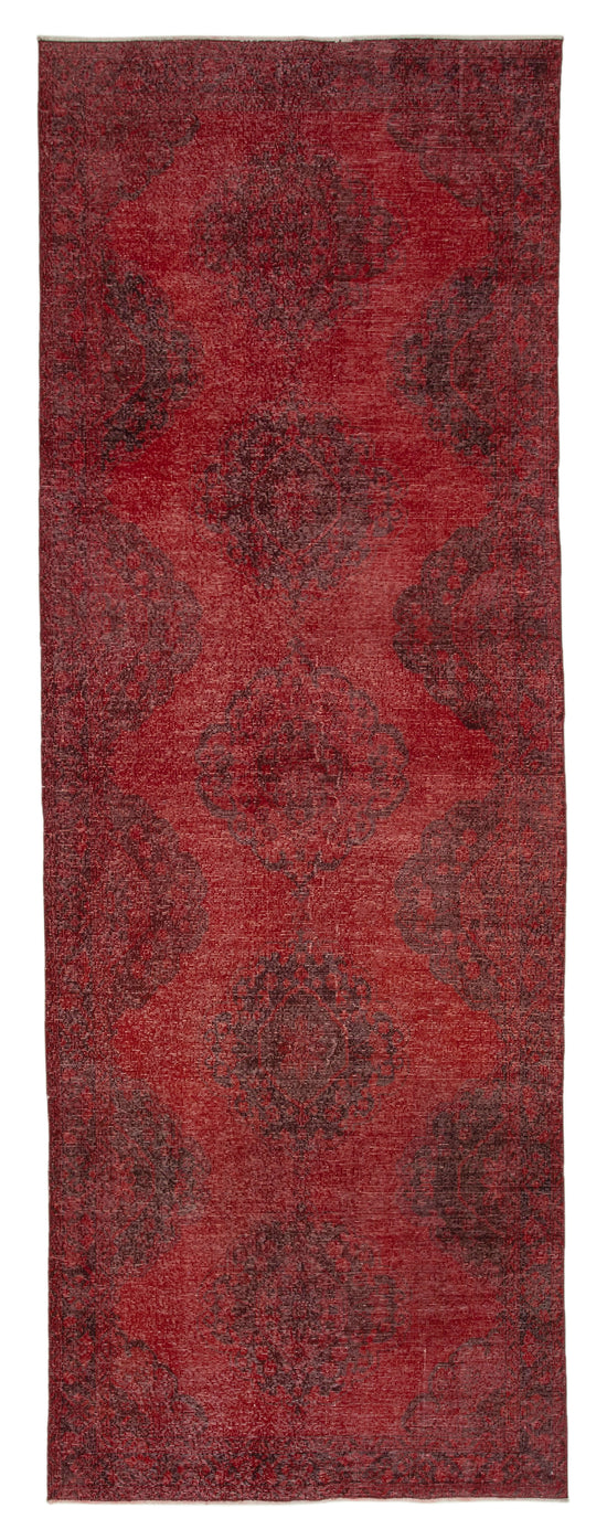 5x13 Red Turkish Over Dyed Runner Rug - 24238
