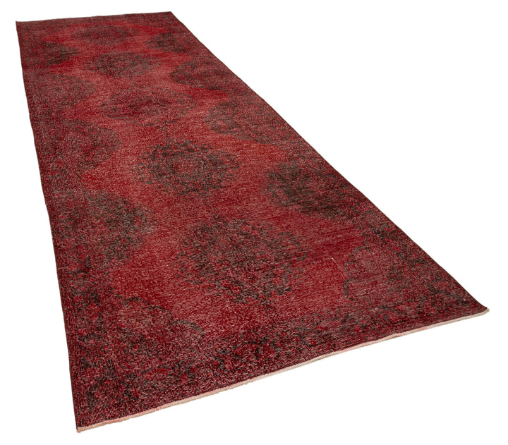 5x13 Red Turkish Over Dyed Runner Rug - 24238