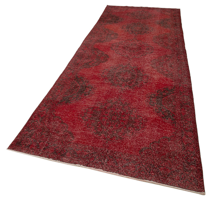 5x13 Red Turkish Over Dyed Runner Rug - 24238