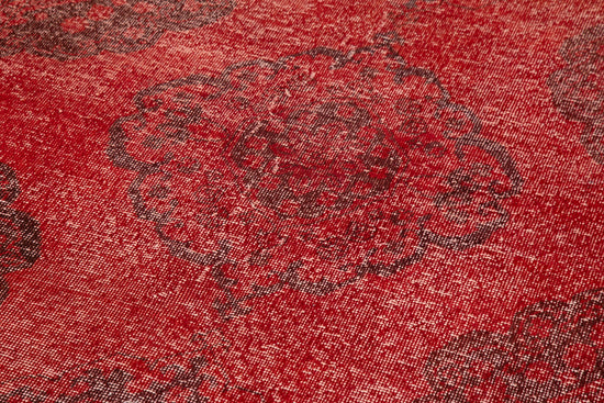 5x13 Red Turkish Over Dyed Runner Rug - 24238