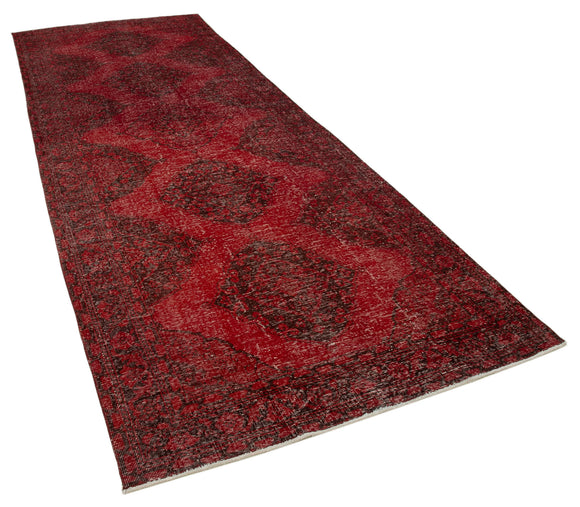5x13 Red Turkish Over Dyed Runner Rug - 24239
