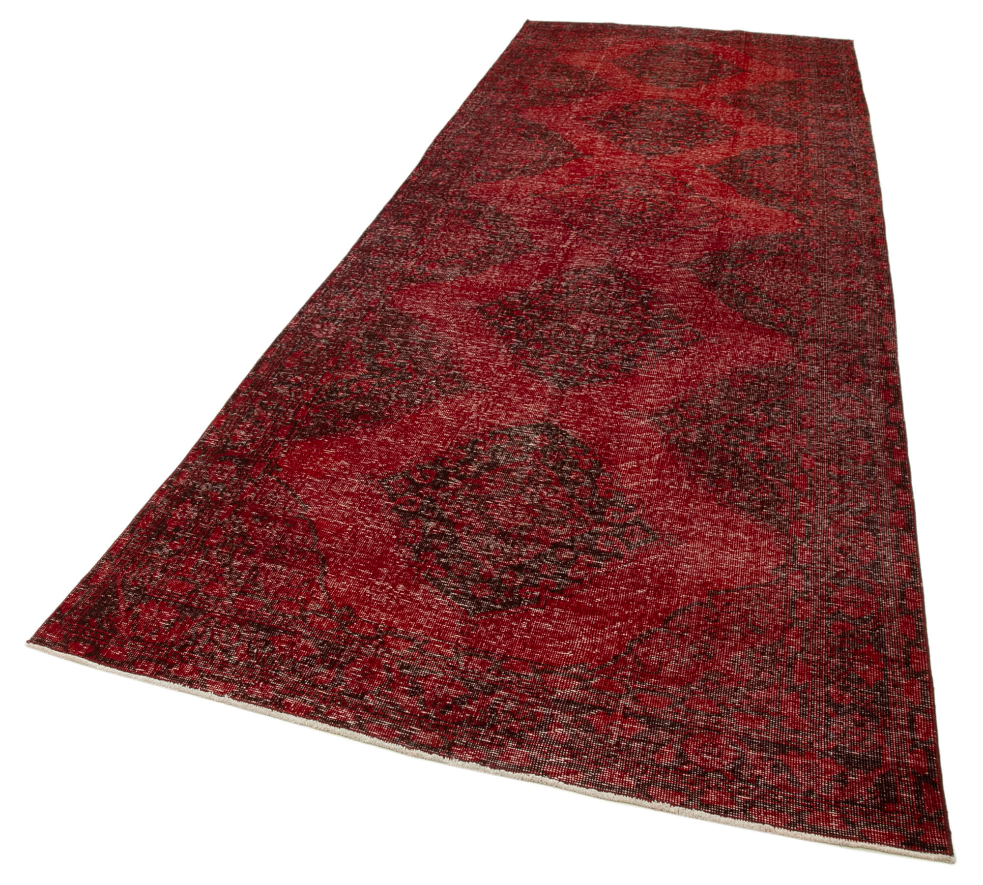 5x13 Red Turkish Over Dyed Runner Rug - 24239