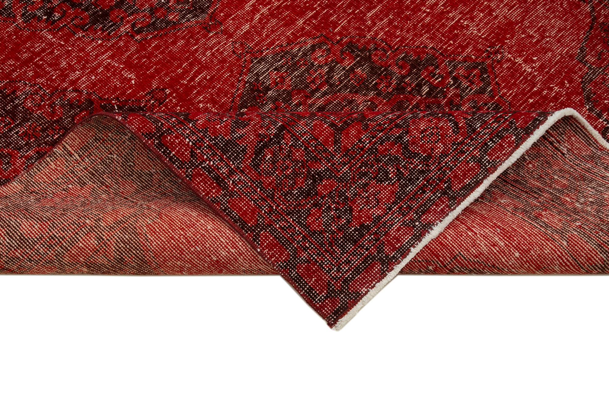 5x13 Red Turkish Over Dyed Runner Rug - 24239