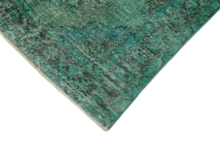 5x12 Turquoise Turkish Over Dyed Runner Rug - 24242