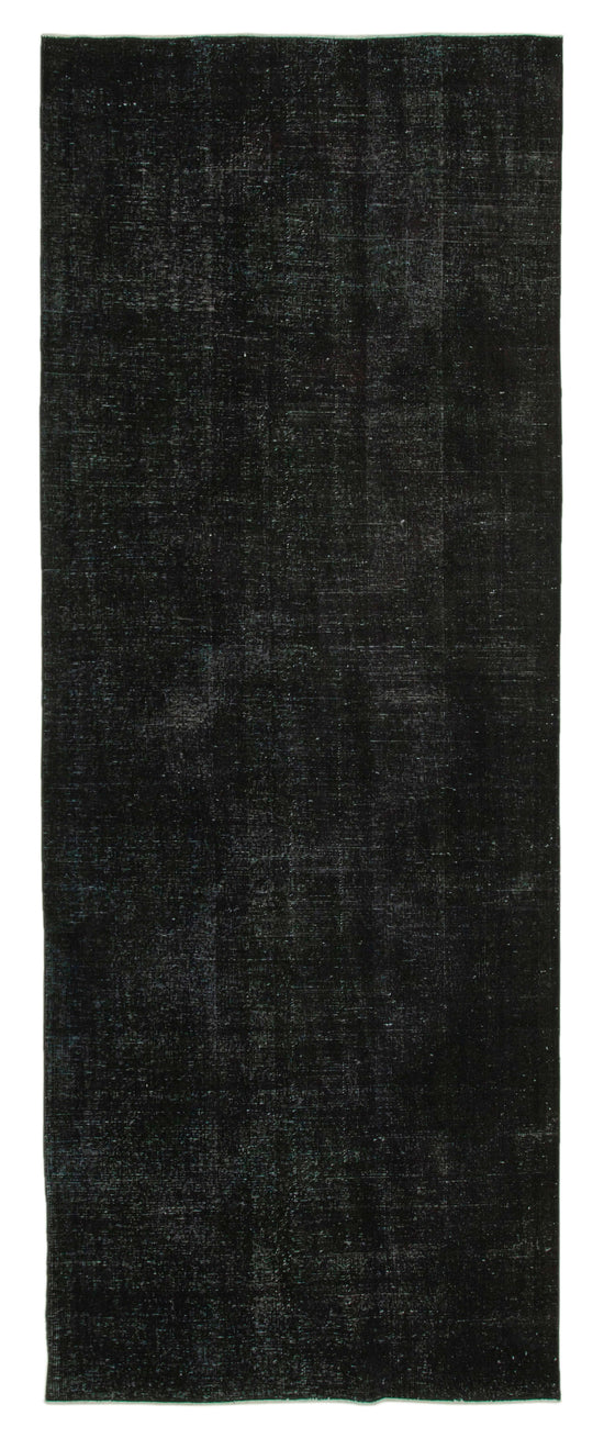 5x12 Black Turkish Over Dyed Runner Rug - 24243