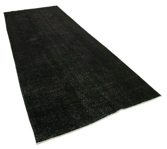 5x12 Black Turkish Over Dyed Runner Rug - 24243