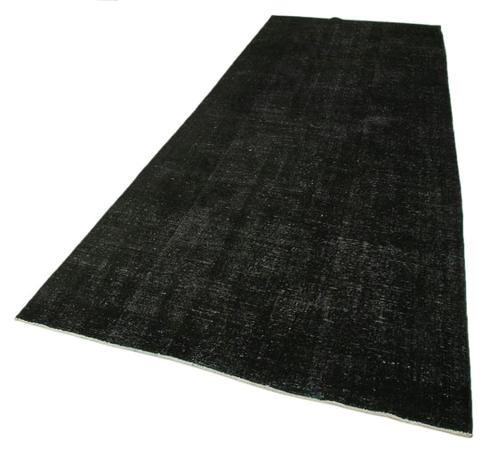 5x12 Black Turkish Over Dyed Runner Rug - 24243