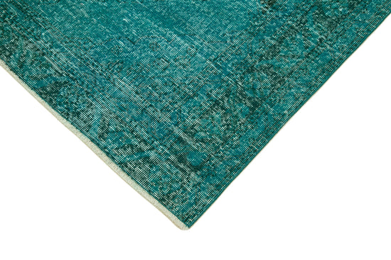 5x13 Turquoise Turkish Over Dyed Runner Rug - 24246