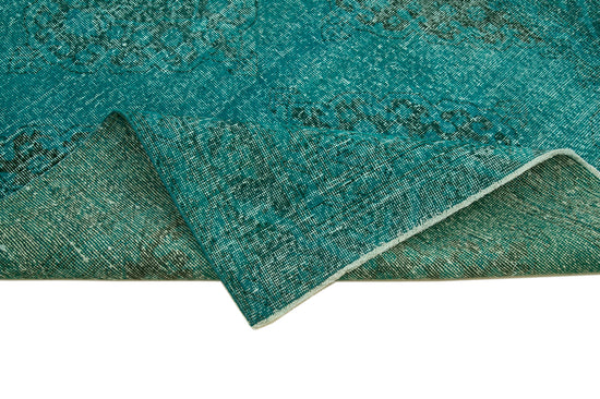 5x13 Turquoise Turkish Over Dyed Runner Rug - 24246