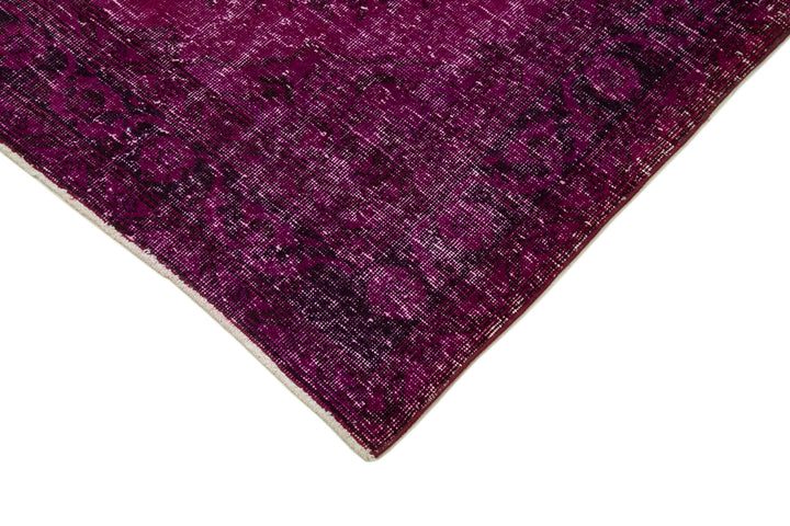 5x13 Fuchsia Turkish Over Dyed Runner Rug - 24248