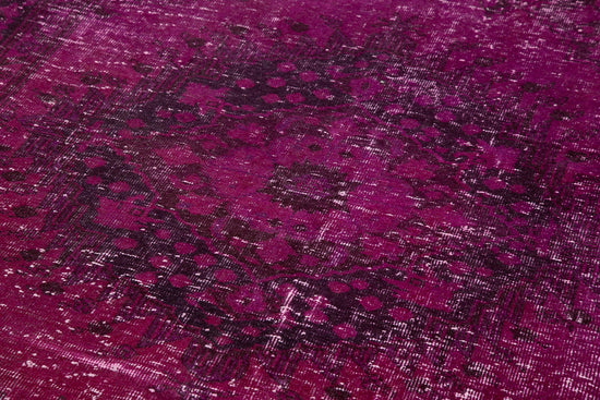 5x13 Fuchsia Turkish Over Dyed Runner Rug - 24248