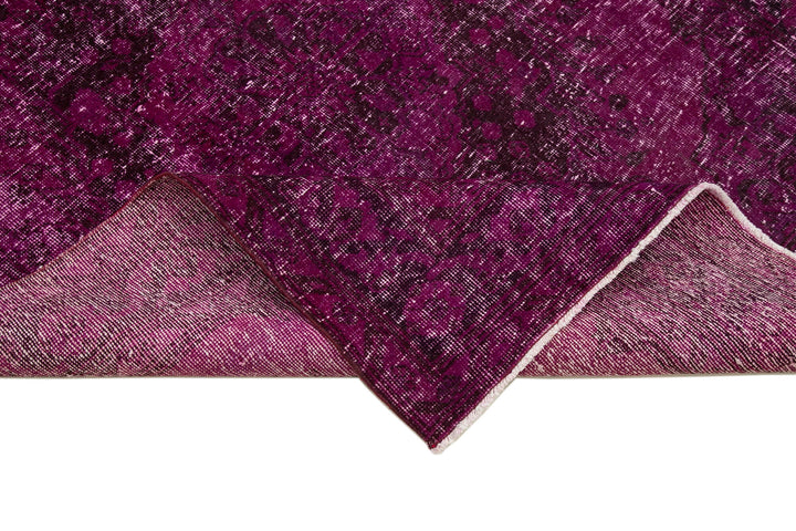 5x13 Fuchsia Turkish Over Dyed Runner Rug - 24248