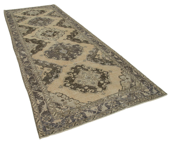 5x13 Beige Turkish Vintage Runner Rug - 24249