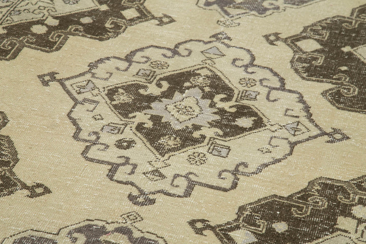 5x13 Beige Turkish Vintage Runner Rug - 24249