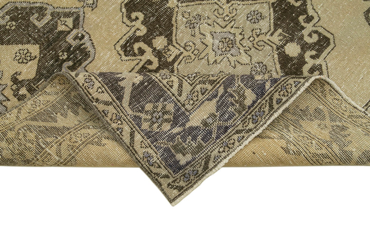 5x13 Beige Turkish Vintage Runner Rug - 24249