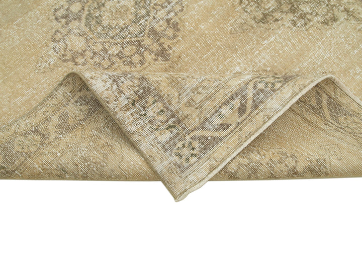 5x11 Beige Turkish Vintage Runner Rug - 24253