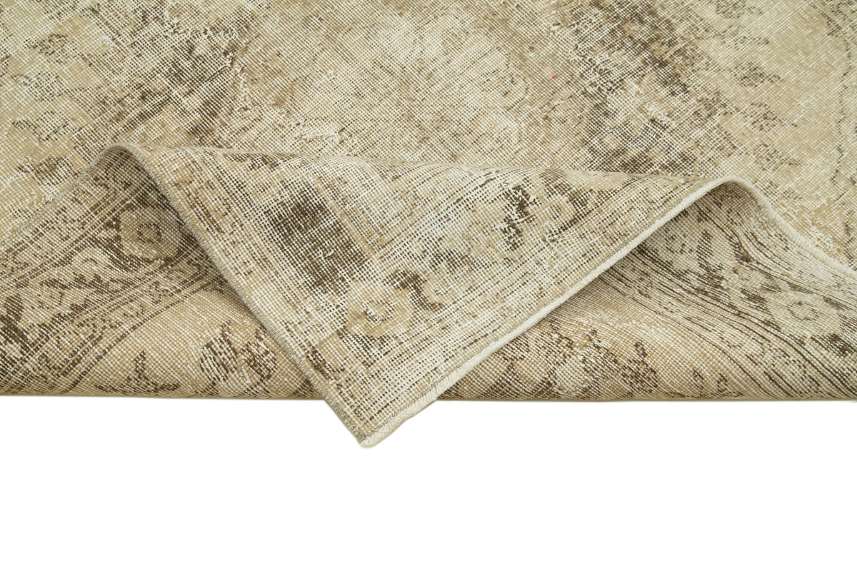 5x13 Beige Turkish Vintage Runner Rug - 24256