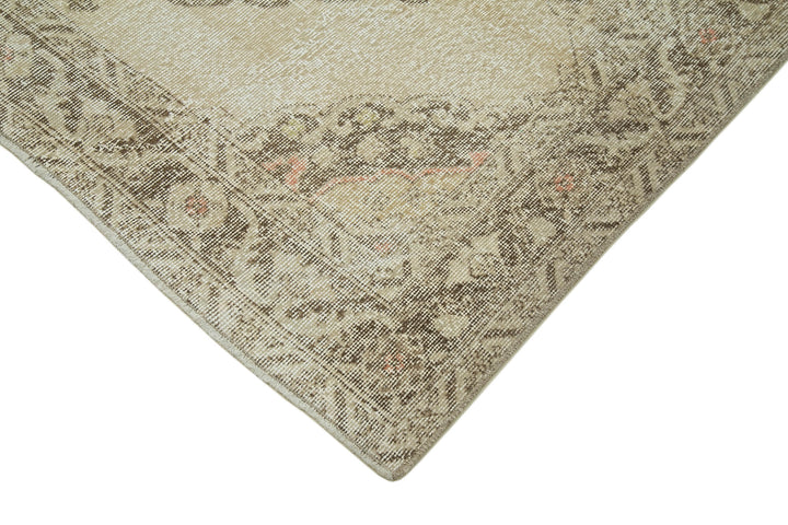 5x13 Beige Turkish Vintage Runner Rug - 24257