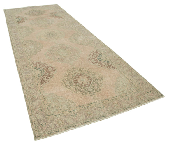 5x13 Beige Turkish Vintage Runner Rug - 24260