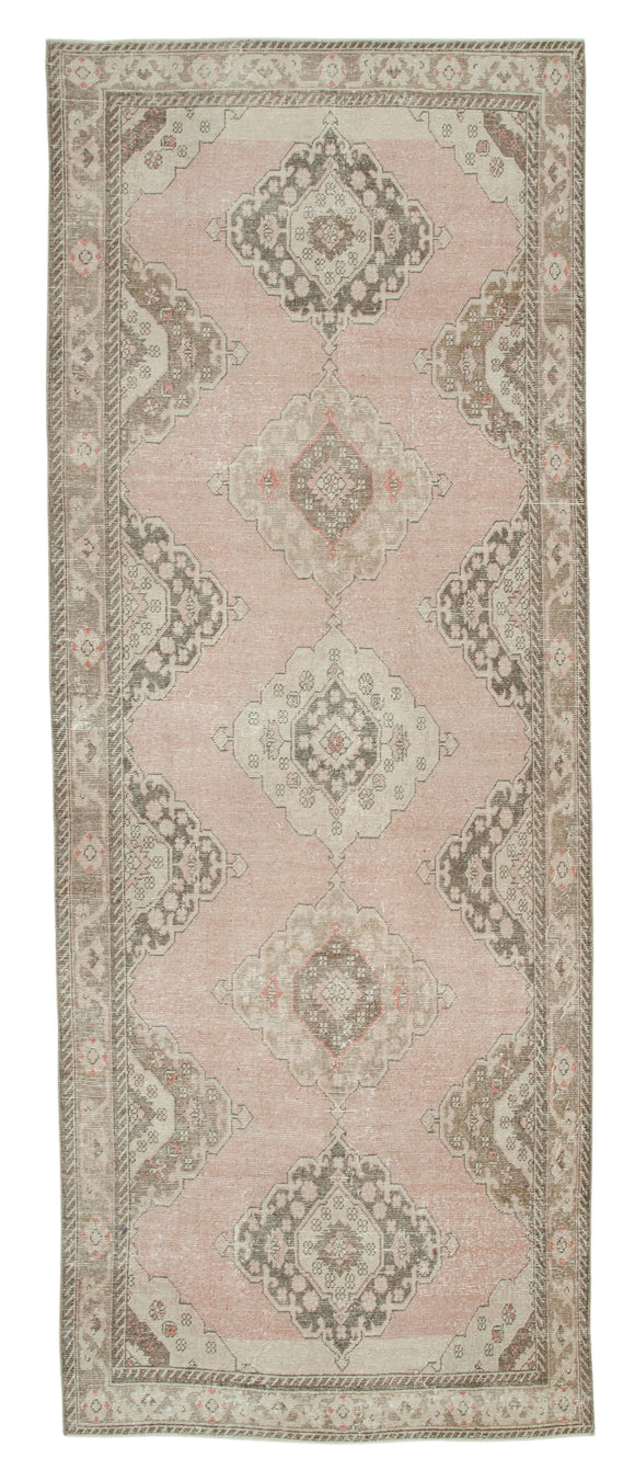 5x13 Beige Turkish Vintage Runner Rug - 24266