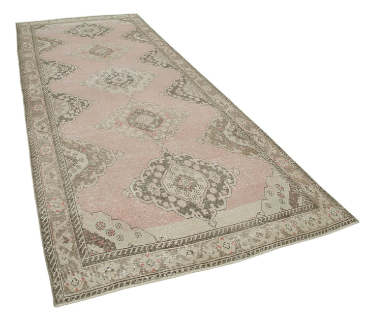 5x13 Beige Turkish Vintage Runner Rug - 24266