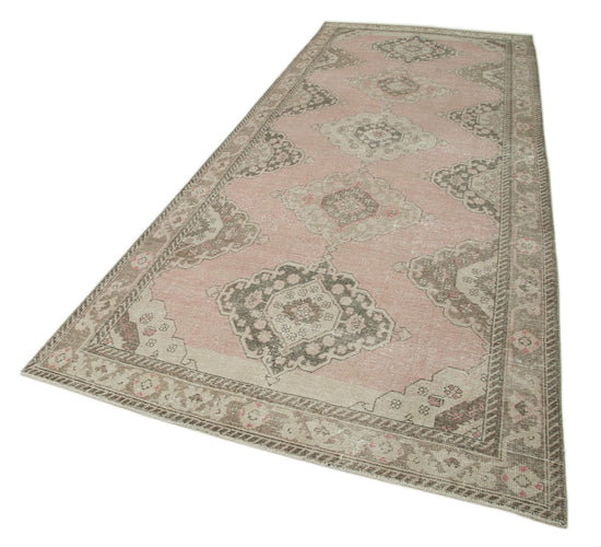 5x13 Beige Turkish Vintage Runner Rug - 24266