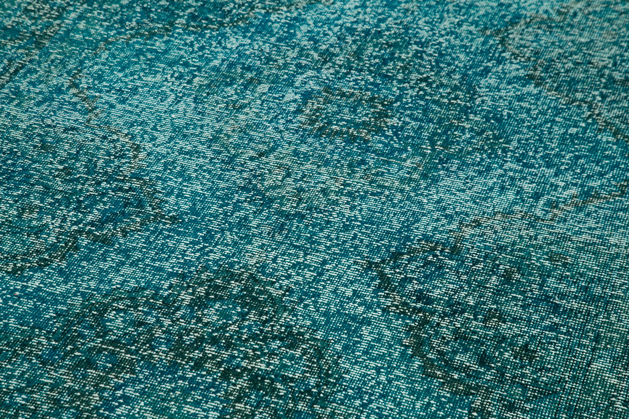 5x13 Turquoise Turkish Over Dyed Runner Rug - 24276