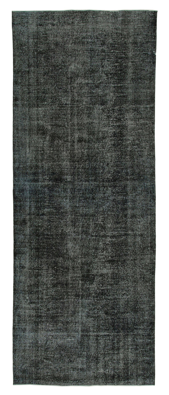 5x12 Black Turkish Over Dyed Runner Rug - 24277
