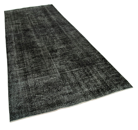 5x12 Black Turkish Over Dyed Runner Rug - 24277