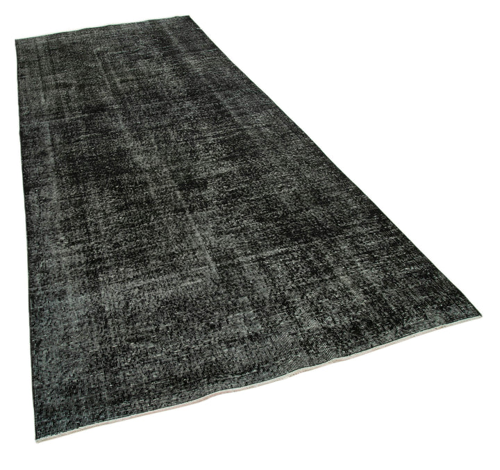 5x12 Black Turkish Over Dyed Runner Rug - 24277