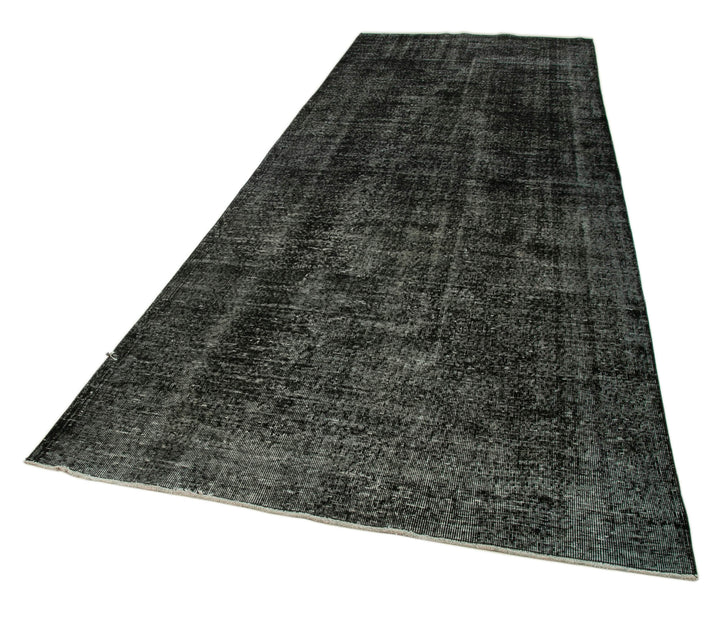 5x12 Black Turkish Over Dyed Runner Rug - 24277