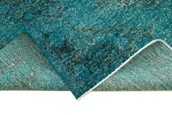 5x12 Turquoise Turkish Over Dyed Runner Rug - 24278