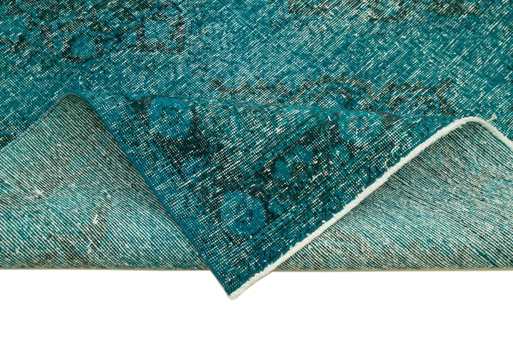 5x12 Turquoise Turkish Over Dyed Runner Rug - 24278