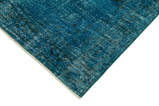 5x12 Turquoise Turkish Over Dyed Runner Rug - 24279
