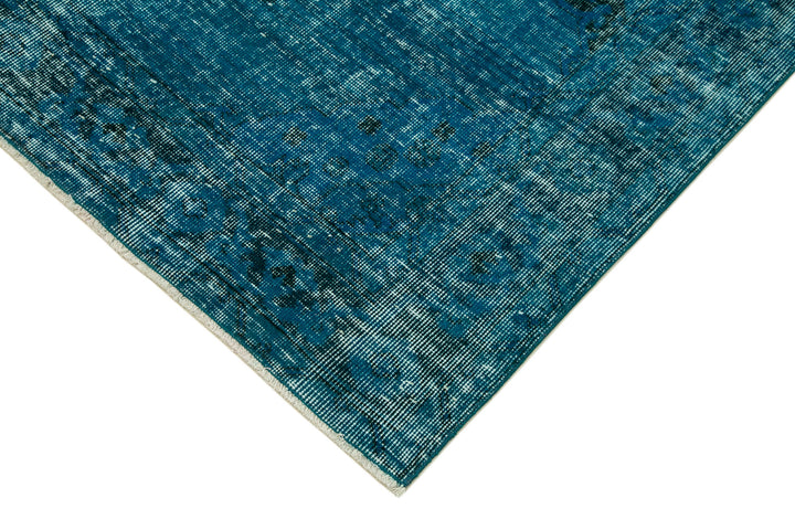 5x12 Turquoise Turkish Over Dyed Runner Rug - 24279